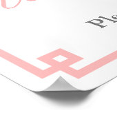 ボックウッドクラシックトピアリーピンクブライダルシャワーへようこそ ポスター (角)