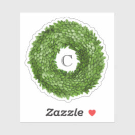 ボックウッドリースモノグラムビニールシール シール