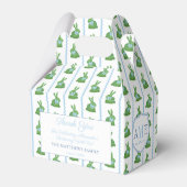 ボックウッド名門私立校風のバニーRicRac少年《キリスト教》洗礼式や命名式パーティー フェイバーボックス (正面サイド)