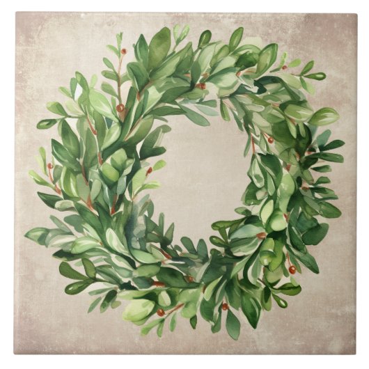 ボックウッド素朴リースベリー水の色ファームハウス タイル (正面)