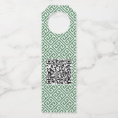 ボックウッド頭が切れるリースレッドリボンハッピーホリデー ボトルネックタグ (裏面)