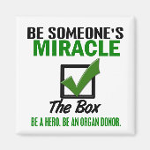 ボックスが臓器提供者であることを確認する6 マグネット (正面)