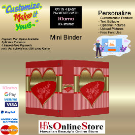 ボックスのハートの署名バインダーフォルダー