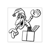 ボックスアートのスタンプを押し込む ラバースタンプ (インプリント)