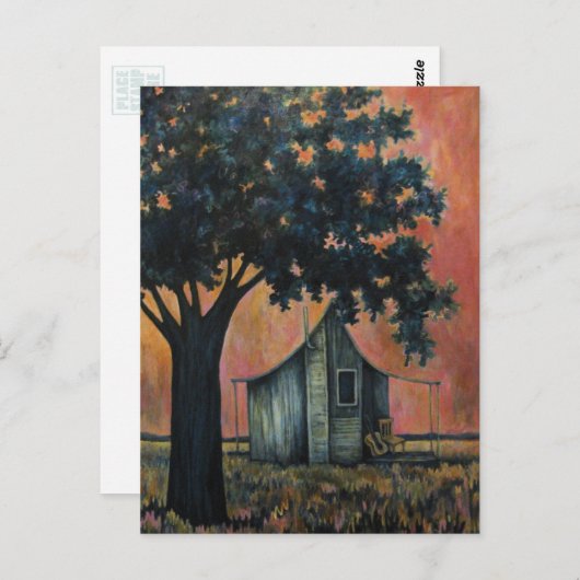 ボックスエルダーブルース、アコースティックギター ポストカード (正面/裏面)