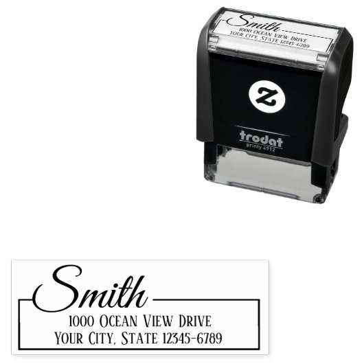 ボックスエレガント差出人住所 セルフインキングスタンプ (インサイチュ)