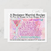 ボックスカーマルティーニレシピはがき ポストカード (正面/裏面)