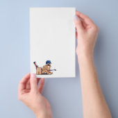 ボックスキャラクターのキャラクターサッ考えるト チラシ (ハンドル)