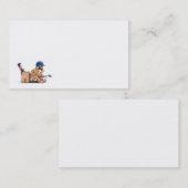 ボックスキャラクターのキャラクターサッ考えるト 名刺 (正面/裏面)