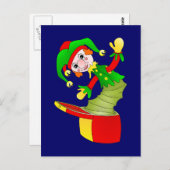 ボックスクッションに入った漫画ジャック ポストカード (正面/裏面)