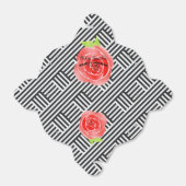 ボックスストライプドウォーターカラーバラダービーテイクアウト フェイバーボックス (折り畳みなし)