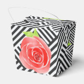 ボックスストライプドウォーターカラーバラダービーテイクアウト フェイバーボックス (裏面サイド)