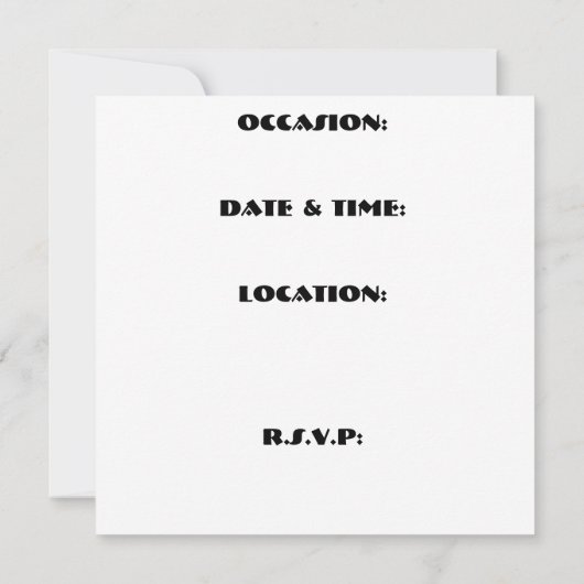 ボックスタートル 招待状 (裏面)