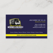 ボックストラックの移動、引き寄せ、または配送サービスバウ 名刺 (裏面)