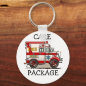 ボックストラック救急車キーチェーンCP キーホルダー (正面)