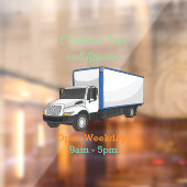 ボックストラック漫画イラストレーション ウィンドウサイン (シート2)