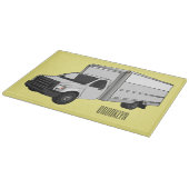 ボックストラック漫画イラストレーション カッティングボード (角)