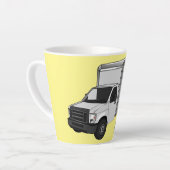 ボックストラック漫画イラストレーション カフェラテマグ (左アングル)