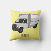 ボックストラック漫画イラストレーション クッション (裏面)