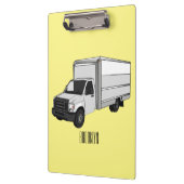 ボックストラック漫画イラストレーション クリップボード (左)