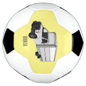 ボックストラック漫画イラストレーション サッカーボール (回転)