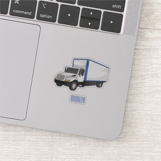 ボックストラック漫画イラストレーション シール (詳細)