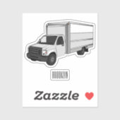 ボックストラック漫画イラストレーション シール (シート)