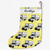 ボックストラック漫画イラストレーション スモールクリスマスストッキング (裏面)