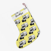 ボックストラック漫画イラストレーション スモールクリスマスストッキング (裏面 (吊り時))