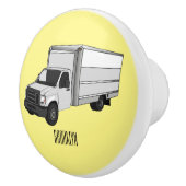 ボックストラック漫画イラストレーション セラミックノブ (右)