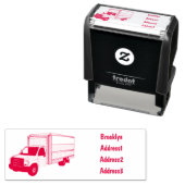 ボックストラック漫画イラストレーション セルフインキングスタンプ (インサイチュ)