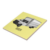 ボックストラック漫画イラストレーション タイル (側面)