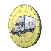 ボックストラック漫画イラストレーション ダーツボード (正面右)