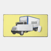 ボックストラック漫画イラストレーション デスクマット (キーボード&マウス)