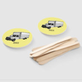 ボックストラック漫画イラストレーション ハンドファン (組立なし)