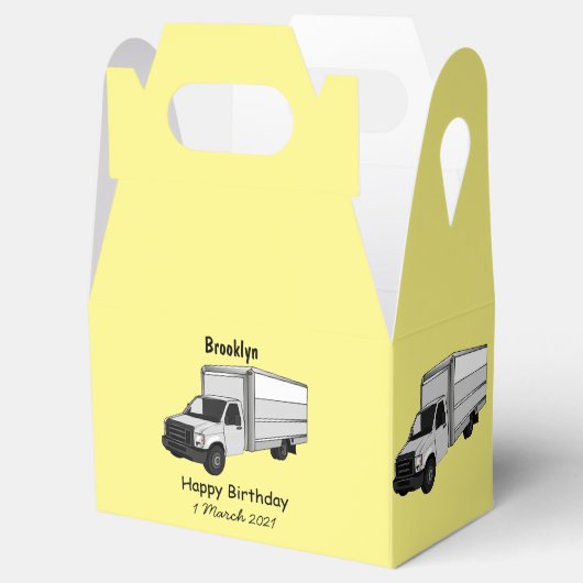 ボックストラック漫画イラストレーション フェイバーボックス (オープン)