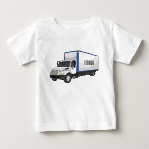 ボックストラック漫画イラストレーション ベビーTシャツ