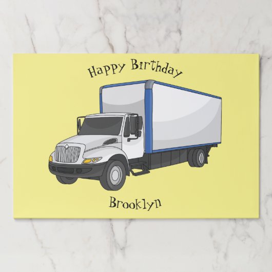 ボックストラック漫画イラストレーション ペーパーパッド (正面)