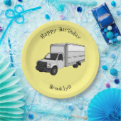 ボックストラック漫画イラストレーション ペーパープレート (パーティー)