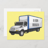 ボックストラック漫画イラストレーション ポストカード (正面/裏面)