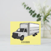 ボックストラック漫画イラストレーション ポストカード (スタンド正面)