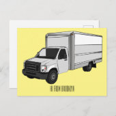 ボックストラック漫画イラストレーション ポストカード (正面/裏面)