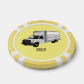 ボックストラック漫画イラストレーション ポーカーチップ (シングル)