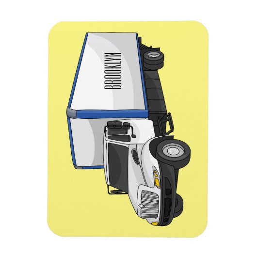 ボックストラック漫画イラストレーション マグネット (縦)