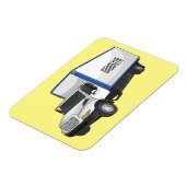 ボックストラック漫画イラストレーション マグネット (左側)