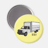 ボックストラック漫画イラストレーション マグネット (正面/裏面)