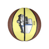 ボックストラック漫画イラストレーション ミニバスケットボール (縦)