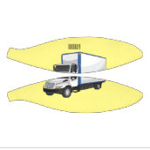 ボックストラック漫画イラストレーション ミニバスケットボール (パネル)