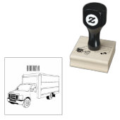 ボックストラック漫画イラストレーション ラバースタンプ (押印)