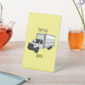 ボックストラック漫画イラストレーション 台座サイン (インサイチュ)